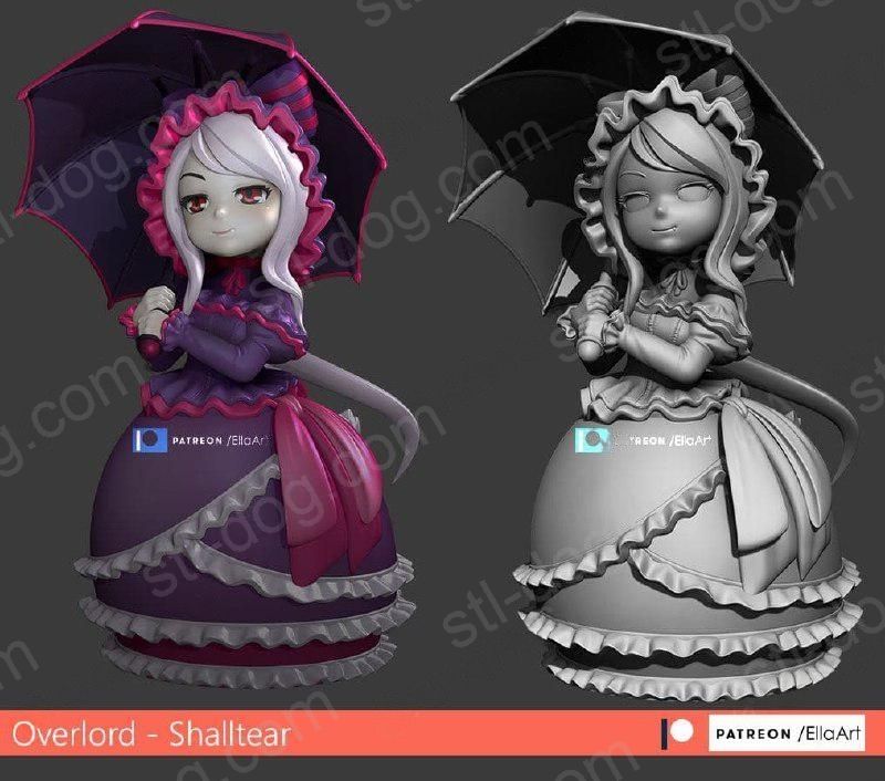 Overlord 夏提雅 Q版 3D打印图纸